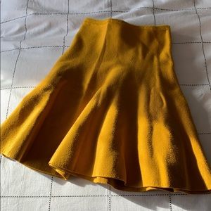 Gold knit skirt ZARA